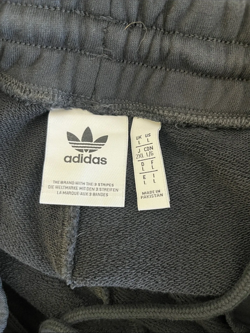 adidas Black Trefoil Fleece Joggers for Men